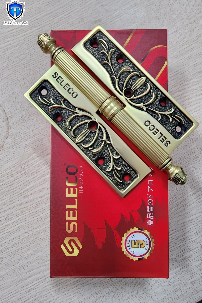 Bản lề cối đồng thương hiệu SELECO mạ 18k