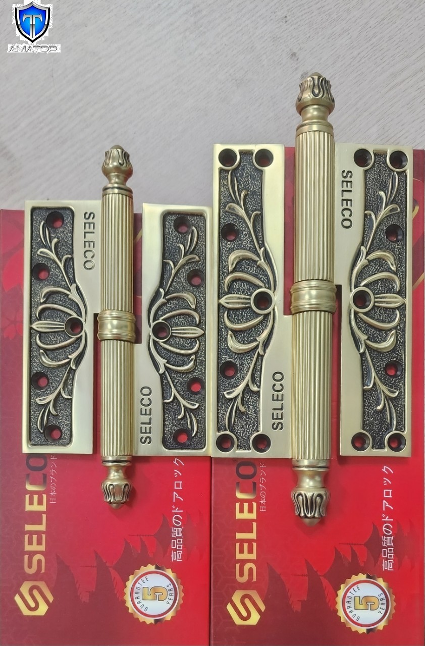 Bản lề cối đồng thương hiệu SELECO mạ 18k